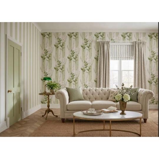 tapeta zelene biele pruhy kvety naprstnik elegantne prirodne anglicke elegantne.jpg